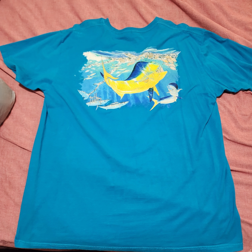 Guy Harvey Teal T-Shirt with Signature Logo